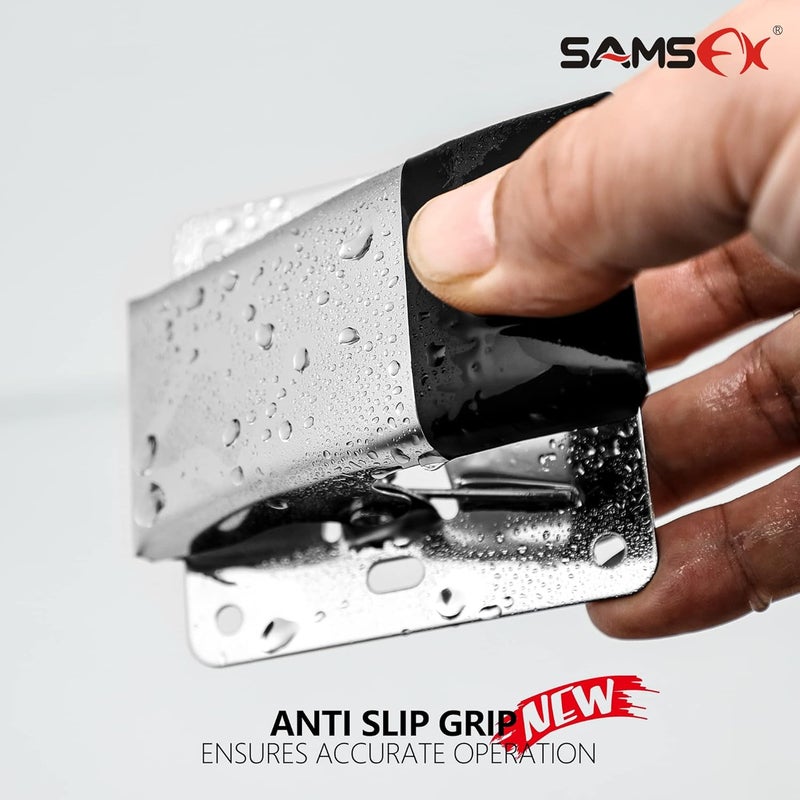 SAMSFX Fish Cleaning Board Tools Fillet Clamp w/Screws Deep-Jaw Fish Tail Clip Board for Scaling Table Bait (Fish Clamps with Black Grip) - Image 5